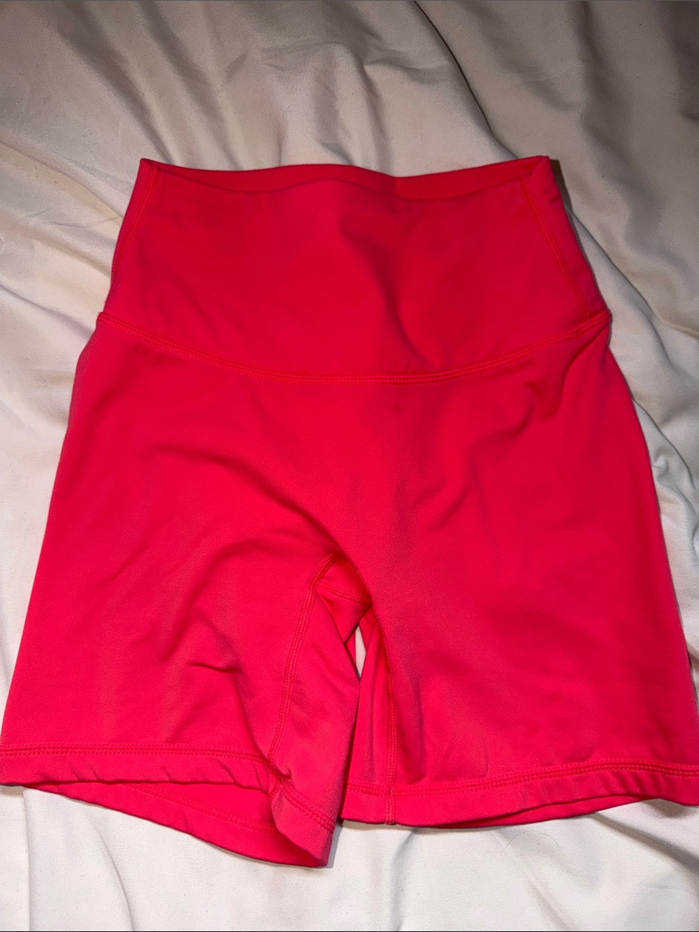 PARAGON High-Waist Athletic Shorts in Red - Picture 5 of 7